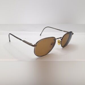 Vintage Safilo 7021 Gunmetal Oval Sunglasses Frames Only